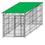 Recinzione da esterno con copertura zincatura a caldo da 300x200x altezza 180 cm