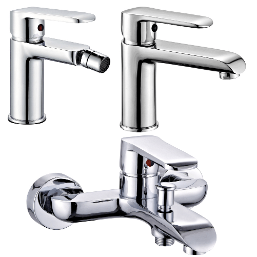 Miscelatore-rubinetto-bidet-cromato---miscelatore-rubinetto-lavabo-cromato---miscelatore-esterno-vasca-con-deviatore