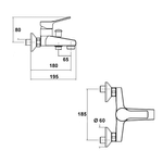 Miscelatore-rubinetto-bidet-cromato---miscelatore-rubinetto-lavabo-cromato---miscelatore-esterno-vasca-con-deviatore