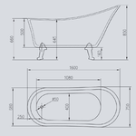 Vasca-da-bagno-free-standing-ovale-con-piedini-bianco-lucido-160-x-75-x-84cm