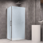 Lato fisso per porta battente briar 6 millimetri chrome per box doccia *** misure 97-100cm x h190cm stampato, confezi...