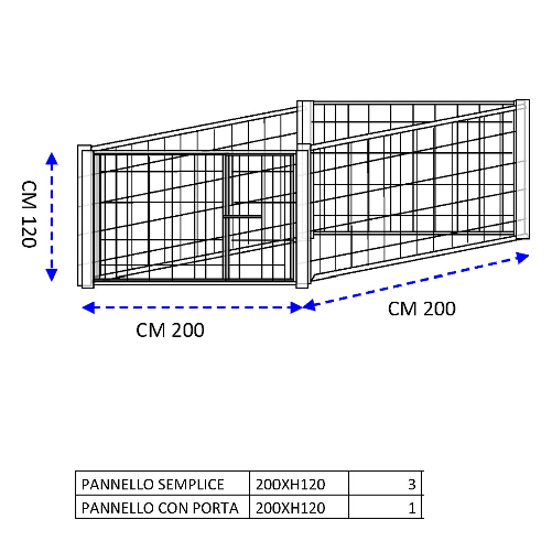 Box-per-cuccioli-in-rete-con-zincatura-a-caldo-dimensioni-200x200xaltezza-120-cm