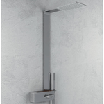 Colonna doccia acciaio inox spazzolato 2 funzioni top acciaio inox l40xp42xh120 015