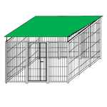 Recinzione da esterno con copertura zincatura a caldo da 300x300x altezza 180 cm