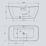 Vasca-da-bagno-free-standing-rettangolare-acrilico-bianco-lucido-180-x-83-x-72cm