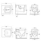 Sanitari-in-ceramica-sospesi-vaso-wc---bidet---sedile-made-in-italy-con-senza-staffe-----accessori-con-sedile-standar...