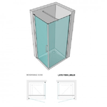 Lato-fisso-per-porta-battente-briar-6-millimetri-chrome-per-box-doccia-----misure-72-75xh195-cm-trasparente-confezio...