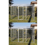 2 box per cani predisposizione alla copertura zincato ciascuno da 300x200x altezza 180 cm