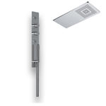 Wall kit a parete da incasso a muro acciaio inox + soffione doccia a parete acciaio inox punta quadrata