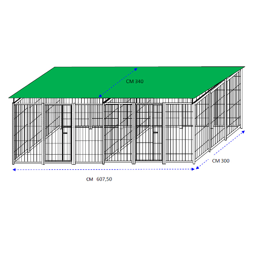 2-box-uniti-per-cani-da-esterno-copertura-zincato-a-caldo-ciascuno-da-300x300xh180-cm