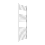 Termoarredo bianco per bagno in acciaio calorifero termosifone scaldasalviette *** misure h1500xl550xi500 30 tubi, pe...