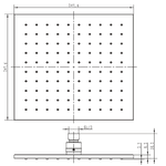 Soffione-doccia-quadrato-ottone-cromato-8-mm-spessore-effetto-pioggia-varie-misure-bagno-----misure-250x250x8-mm-100-...