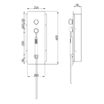 Wall-kit-a-parete-da-incasso-a-muro-acciaio-inox---soffione-doccia-a-parete-acciaio-inox-punta-tonda-con-cascata