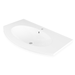 Lavabo ad incasso in mineral marmo 91x46 cm curvo mobile composizione bagno *** confezione 1