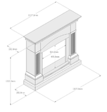 Fuego-Cornice-Caminetto-Ciro-Turchese-Cornice-Per-Caminetto-Struttura-Legno-Mdf