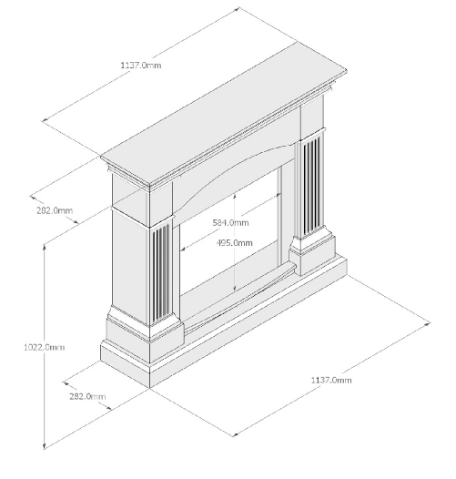 Fuego-Cornice-Caminetto-Ciro-Turchese-Cornice-Per-Caminetto-Struttura-Legno-Mdf