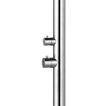 Sined-Quartu-Doccia-Per-Esterni-In-Acciaio-316l-Con-Soffione-e-Lavapiedi-h-2289-Cm-Inox