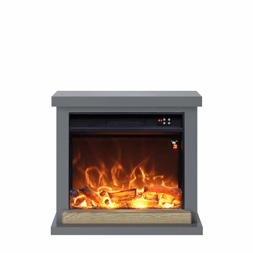 Caminetto-Fuego-Anna-Antracita-a-Parete-1500w-Con-Cornice-Telecomando-e-Bruciatore-Grigio-Scuro