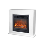 Xaralyn Adra Lucius Caminetto Da 1400w Con Effetto Fiamma e Legni Decorativi Bianco