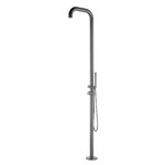 Sined Chia Doccia Per Piscina In Acciaio Inox 316l Con Miscelatore e Doccetta h 230 Cm Nero