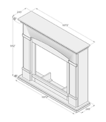 Fuego-Cornice-Caminetto-Gio-Rovere-Cornice-Per-Caminetto-Struttura-In-Legno-Mdf