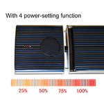 Sined-Riscaldatore-Ad-Infrarossi-Con-Telecomando-Da-1000w-Con-Altoparlanti-Bluetooth-Nero