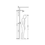 Hansgrohe Raind.27370 Soffione 240 1Jet+Braccio Cromo