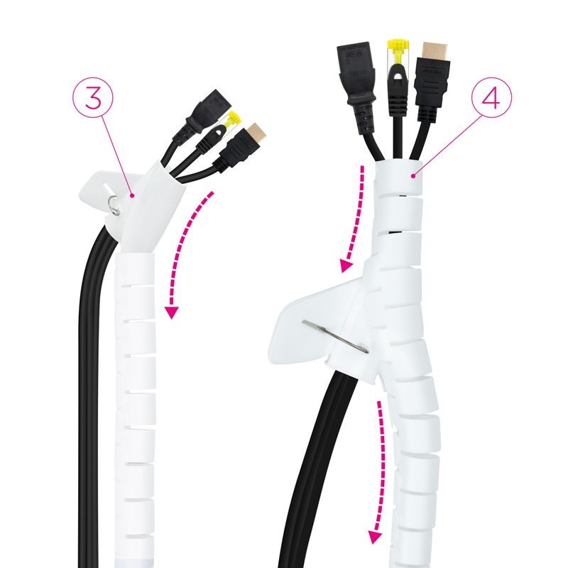 Nanocable-Organizador-de-Cables-Flexible-25mm---Longitud-2m---Color-Blanco