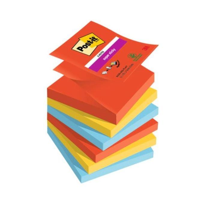 Post-itÃâÃÂ® foglietti adesivi Super Sticky Giocosi colori assortiti