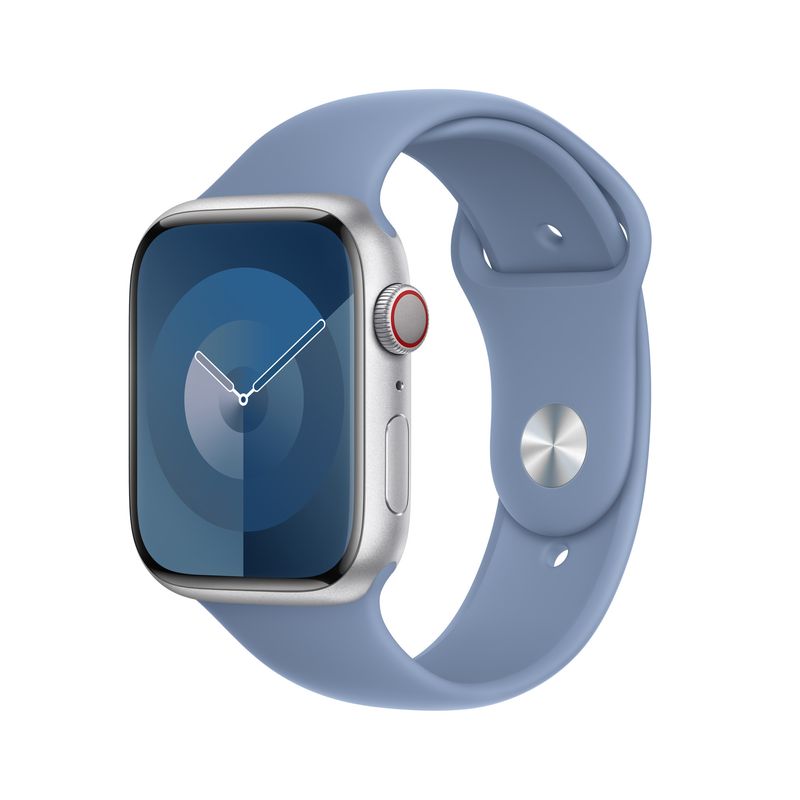 Apple-MT443ZM-A-accessorio-indossabile-intelligente-Band-Blu-Fluoroelastomero--APPLE-WATCH-45-WINTER-BLUE-SB-M-L-