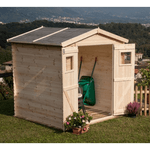 Casetta 2x2.5 in Legno 19 mm da Giardino Armadio Esterno Porta Attrezzi Blockhouse