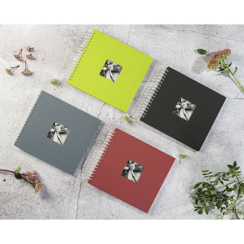 Hama-Fine-Art-Album-Fotografico-e-Portalistino-a-Spirale-Grigio-36x32cm-50-Pagine-Bianche
