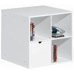Mobile contenitore con un cassetto Simply C30 36,2x38x36,2 in mdf Bianco
