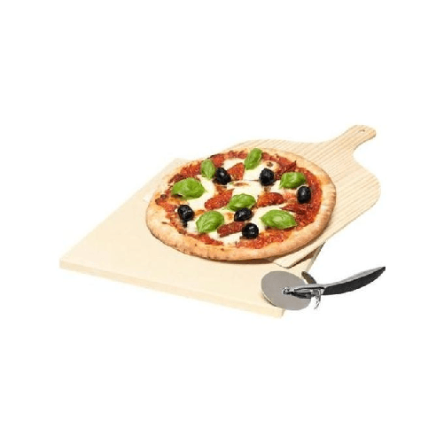 Electrolux-Pizza-Stone-Set-Pietra-Per-Cottura-Professionale-Al-Forno-con-Pala-e-Rotella-Taglia-Pizza