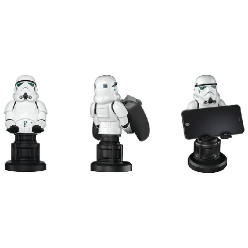 EXG-Cable-Guys---Star-Wars-Stormtrooper-Supporto-attivo-Telefono-cellulare-smartphone-Telecomando-Nero-Bianco