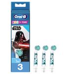 Braun Oral-B Testina Di Ricambio per Spazzolino Kids Star Wars. Confezione Da 3