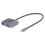 StarTech.com Adattatore USB-C a VGA/HDMI, Adattatore Multiporta USB Type-C a VGA/HDMI 4K 60Hz HDR con Uscita Audio da 3