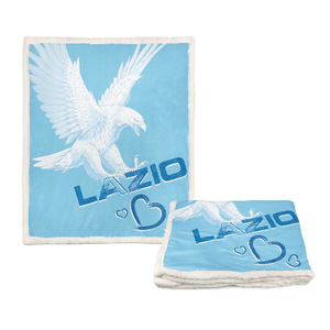 PLAID coperta IN PILE SHERPA fantasy HD I Love LAZIO