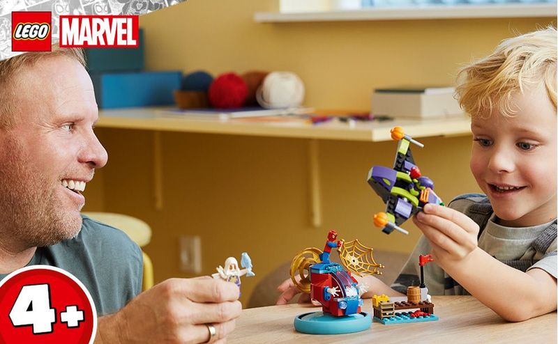 LEGO-Spidey-e-i-Suoi-Fantastici-Amici-10793-Spider-man-vs.-Goblin-Giochi-Bambini-4--con-Veicoli-Giocattolo-e-3-Supereroi