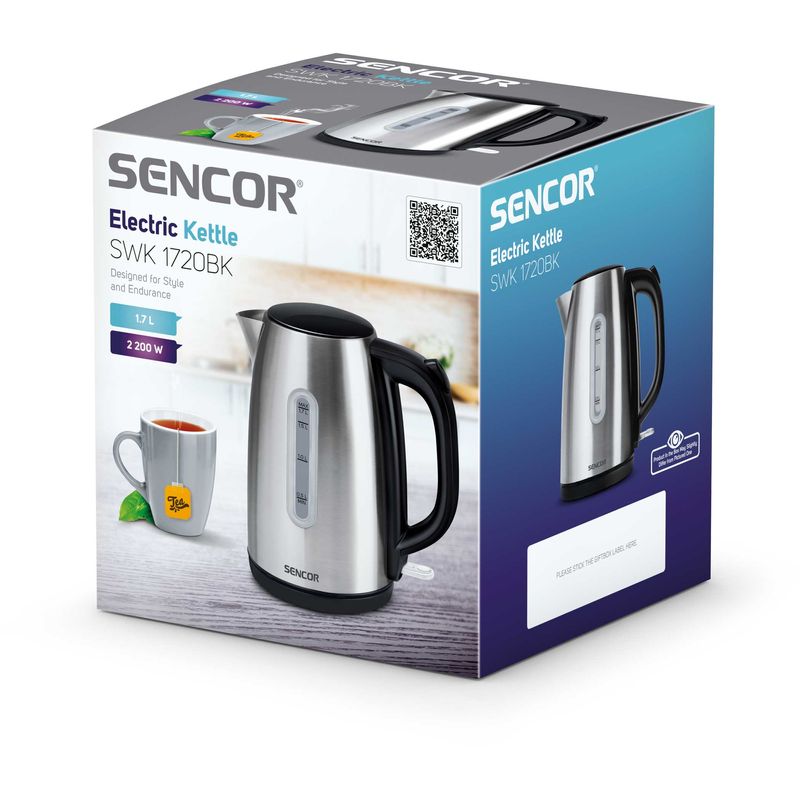 Sencor-SWK-1720BK-bollitore-elettrico-17-L-2200-W-Nero-Stainless-steel