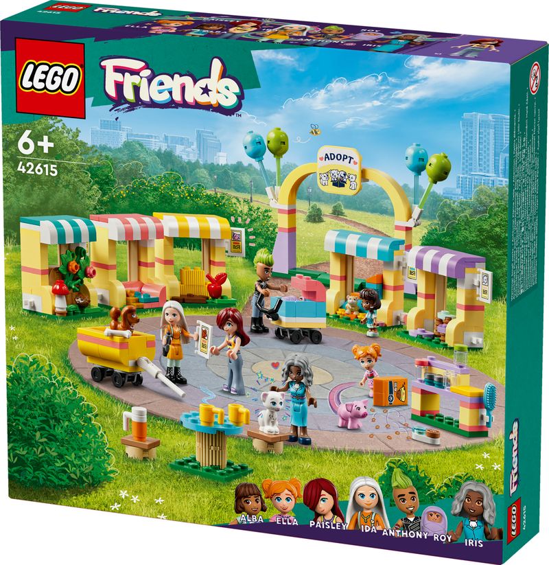 LEGO-Friends-42615-Giorno-dell-Adozione-dei-Cuccioli-Giochi-per-Bambini-6--con-7-Personaggi-e-5-Figure-di-Animali-Giocattolo