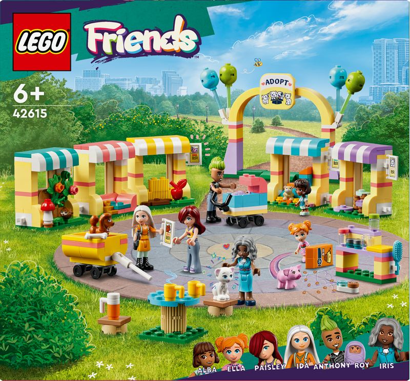 LEGO-Friends-42615-Giorno-dell-Adozione-dei-Cuccioli-Giochi-per-Bambini-6--con-7-Personaggi-e-5-Figure-di-Animali-Giocattolo