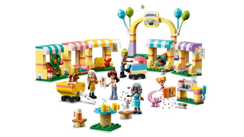 LEGO-Friends-42615-Giorno-dell-Adozione-dei-Cuccioli-Giochi-per-Bambini-6--con-7-Personaggi-e-5-Figure-di-Animali-Giocattolo