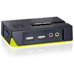 Level One LevelOne KVM-0221 switch per keyboard-video-mouse (kvm) Nero, Verde