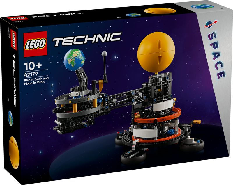 LEGO-Technic-42179-Pianeta-Terra-e-Luna-in-Orbita-Giochi-Spaziali-per-Bambini-10--Sistema-Solare-da-Costruire-con-Rotazione