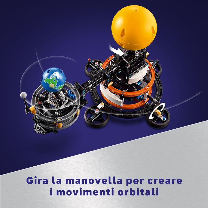 LEGO-Technic-42179-Pianeta-Terra-e-Luna-in-Orbita-Giochi-Spaziali-per-Bambini-10--Sistema-Solare-da-Costruire-con-Rotazione