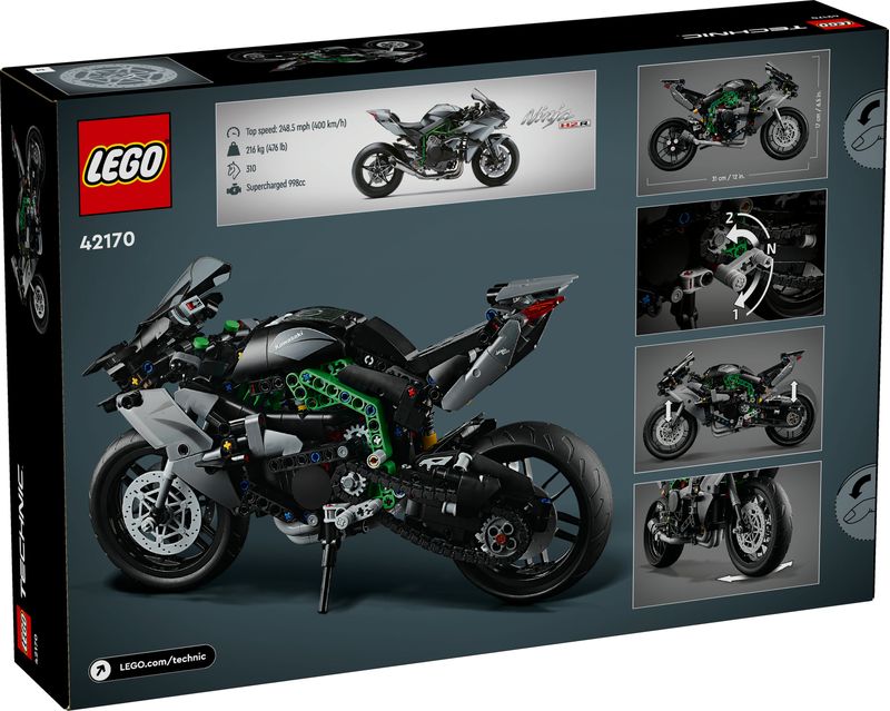 LEGO-Technic-42170-Motocicletta-Kawasaki-Ninja-H2R-Giochi-per-Bambini-10--Modellino-di-Moto-Giocattolo-in-Scala-da-Costruire