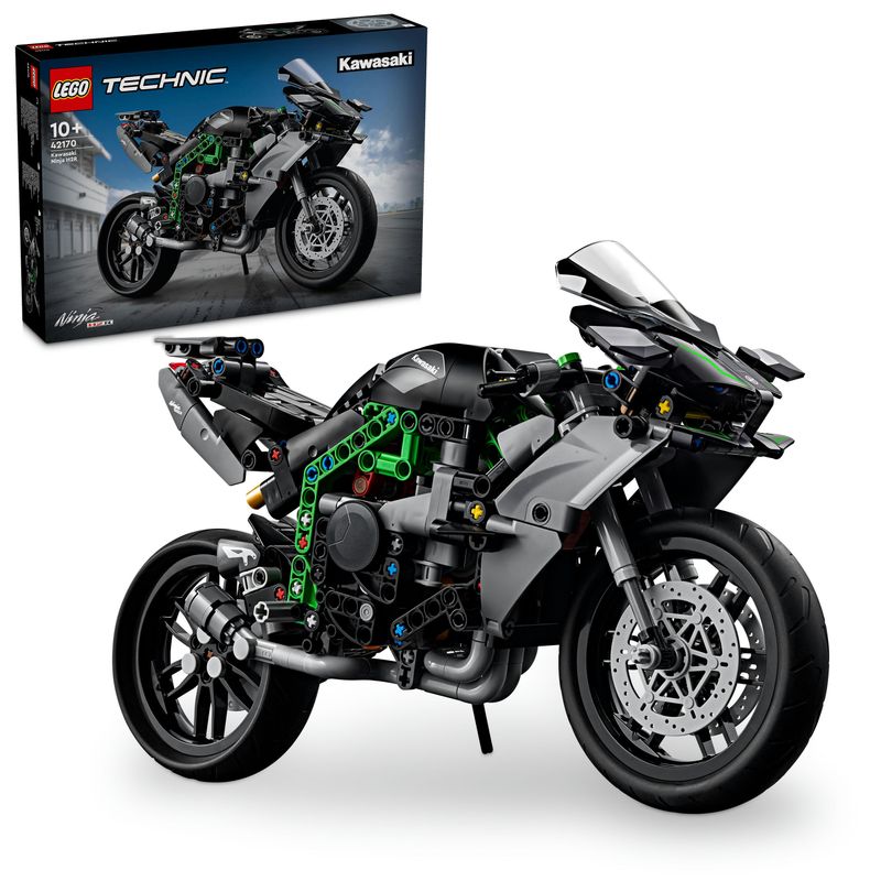 LEGO-Technic-42170-Motocicletta-Kawasaki-Ninja-H2R-Giochi-per-Bambini-10--Modellino-di-Moto-Giocattolo-in-Scala-da-Costruire