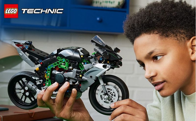 LEGO-Technic-42170-Motocicletta-Kawasaki-Ninja-H2R-Giochi-per-Bambini-10--Modellino-di-Moto-Giocattolo-in-Scala-da-Costruire