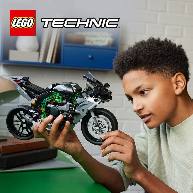 LEGO-Technic-42170-Motocicletta-Kawasaki-Ninja-H2R-Giochi-per-Bambini-10--Modellino-di-Moto-Giocattolo-in-Scala-da-Costruire